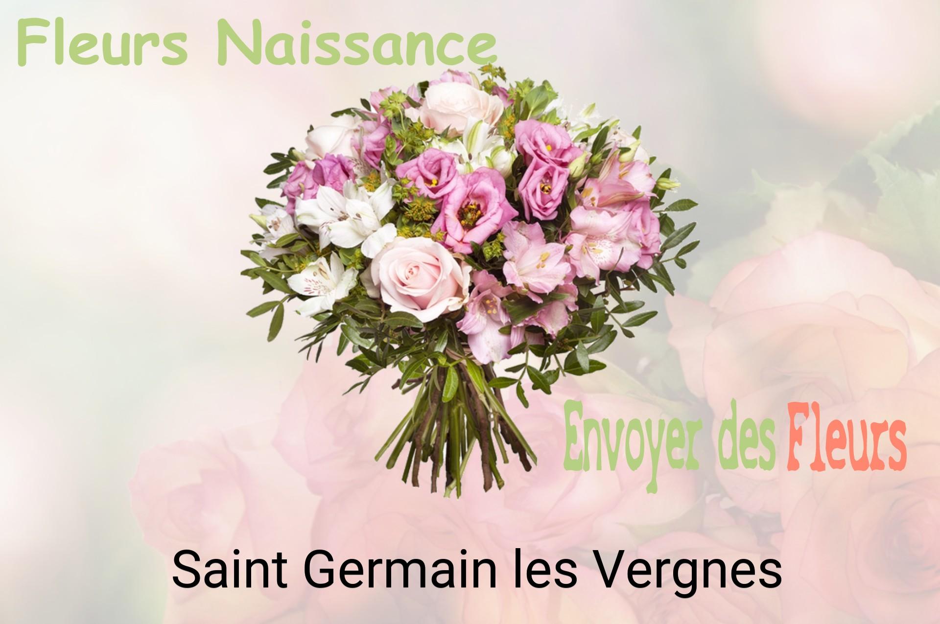 Bouquet de fleurs de naissance livré à Saint-Germain-les-Vergnes